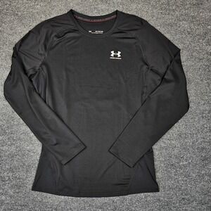 Under Armour UA‎ Compression Shirt Men's 2XL HeatGear Long Sleeve Black Training